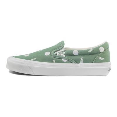 OG Classic Slip-On LX s puntíky - Zelené Unisex tenisky VN0A45JKLDN