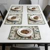 Washable 12 X 18 Inch Cotton Linen Non-Fading Home Kitchen Restaurant Wedding Decor Placemats