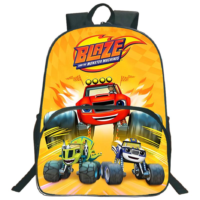 Blaze And The Monster Machines Children's Backpack Schoolbag Boys Girls Backpack Students Large Capacity Travel Bookbag Mochila