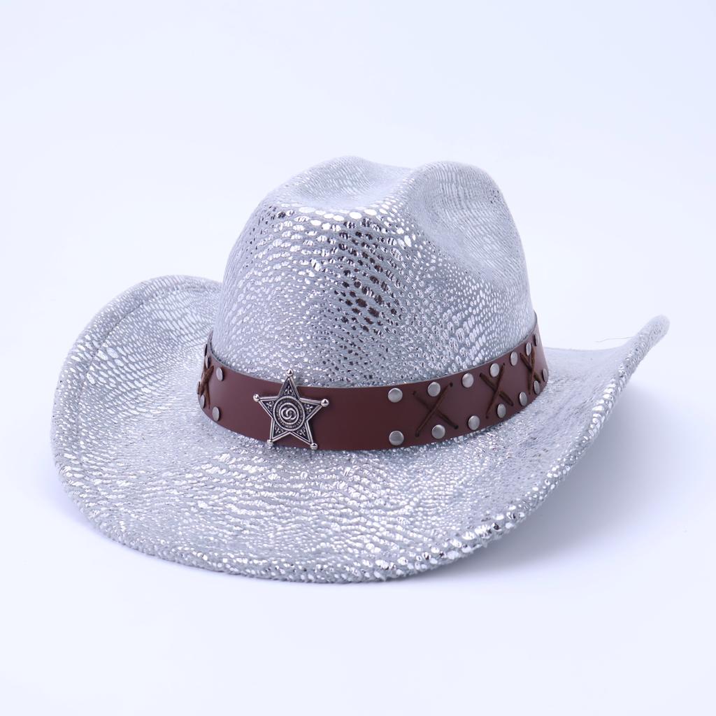Ethnic Style Jazz Hat Big Edge Top Hat Men And Women Western Cowboy Hat