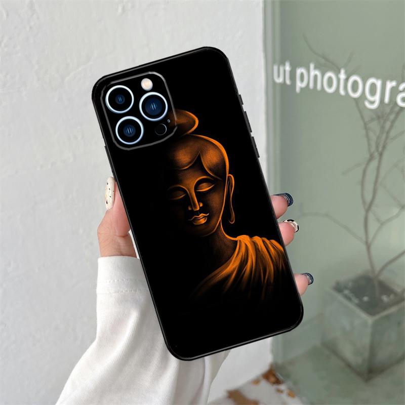 Gautama Buddha Silicone Soft Case For iPhone 17 Air 11 14 15 16 Pro Max 12 13 Mini 16e 16 Plus Back Cover