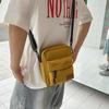 Summer senior commuting mobile phone crossbody small bag women's new simple canvas couple small square bag