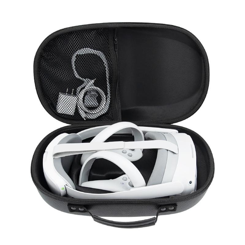 Small Traveling Box EVA PU Carrying Box for  4 VR Headset Box  Organizers Easy To Open Close Hard Carry Holder