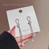 Trendy Long Tassel Bow Earrings: Celebrity-Inspired, Exaggerated Style for Women