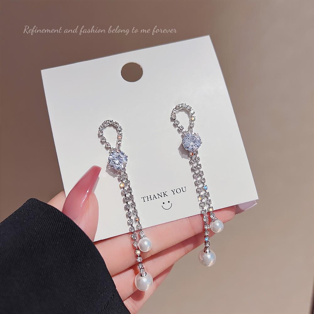 Trendy Long Tassel Bow Earrings: Celebrity-Inspired, Exaggerated Style for Women