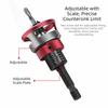 5pcs/box Smooth Drilling Countersink Drill Bit Two-Flute Drill Bit  Hidden Screw Installation