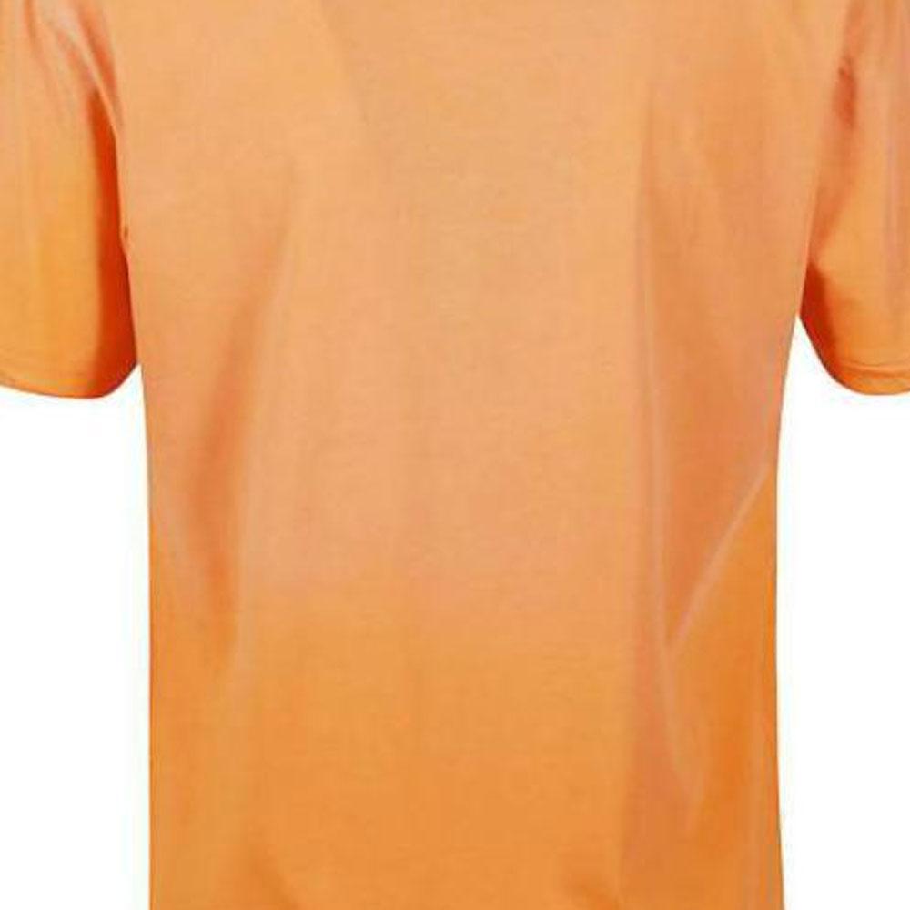 Polo Ralph Lauren Color Blocked Fitted Crew Neck Short Sleeve T-Shirt Women tops Orange 211935591-001