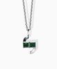 Valik [925 Silver] No.08 Signature Square Necklace [L] Ver.Green