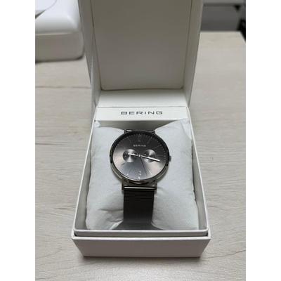 Used BERING Watch Gray Warranty Included