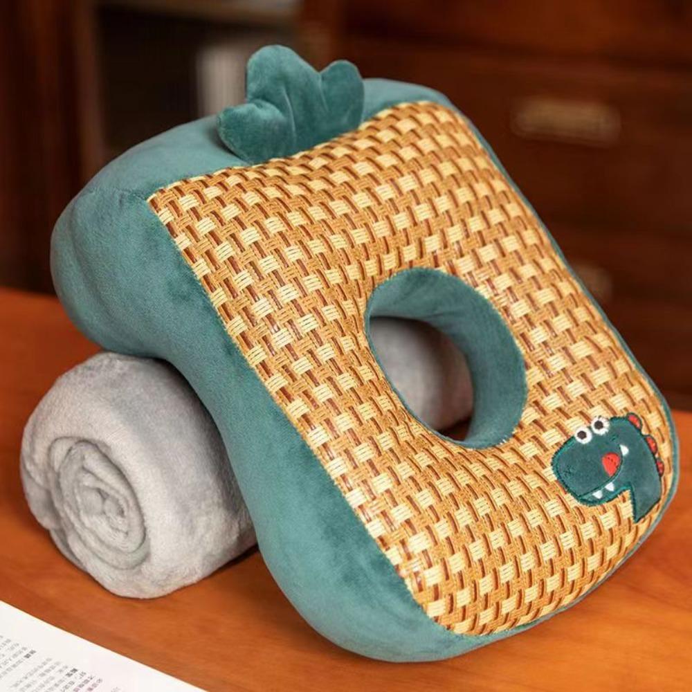 Hollow Breathable Office Plush Pillow Double-sided Cute Animal Neck Pillow  Dormitory