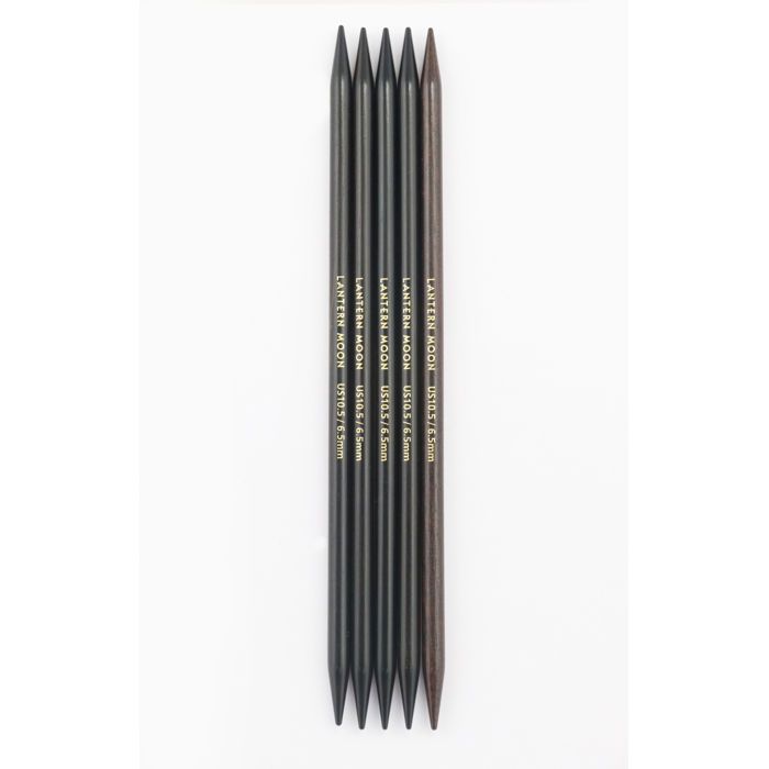 Aiguilles double pointe KnitPro en ébène 15cm 6,5mm - 350012