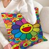 Fashing T-Takashi M-Murakami Pillow Gift Home Office Decoration Bedroom Sofa Car Cushion Cover Case 45X45