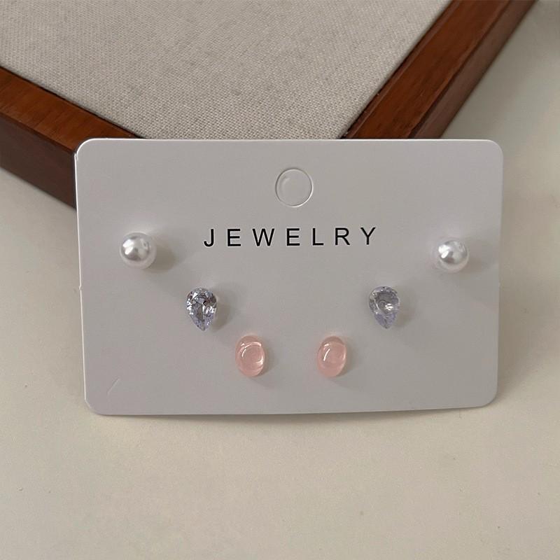 Exquisite Set, Earrings, Niche Design Earrings, Women's High-end Stud Earrings, Women's 6-piece Set