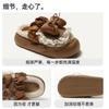 Winter cotton slippers home thick bottom warm winter wear non-slip home plush slippers