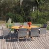 Day and Night - Day and Night Garden Dining Set 7 Pieces Gray Synthetic Rattan