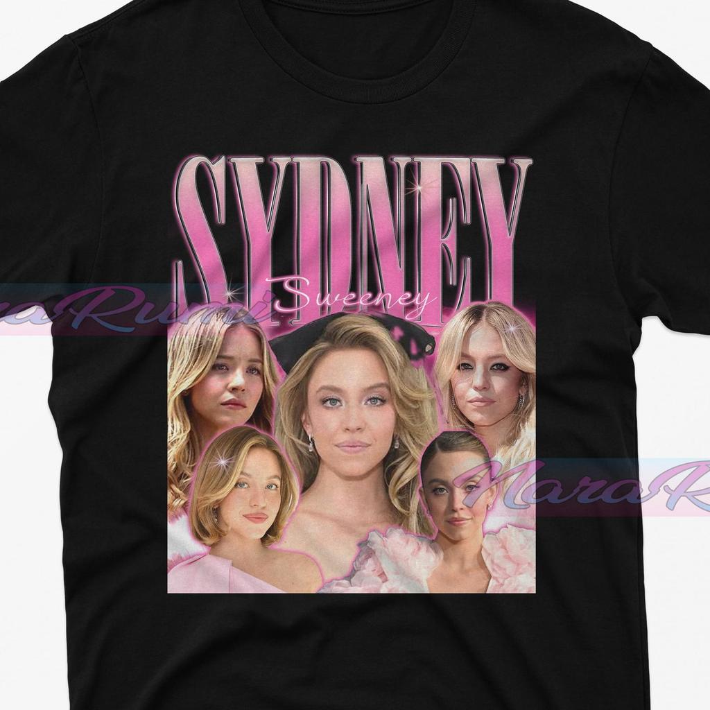 Maglietta Vintage Sydney Sweeney e t-shirt per bambini, Maglietta Sydney Sweeney, Regalo per Fan di Sydney Sweeney, Merch Bootleg Sydney Sweeney, Merch Attrice Cinematografica Sydney Sweeney