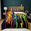 Personalized Dirty Rainbow Bed Three-piece Digital Printing Kit