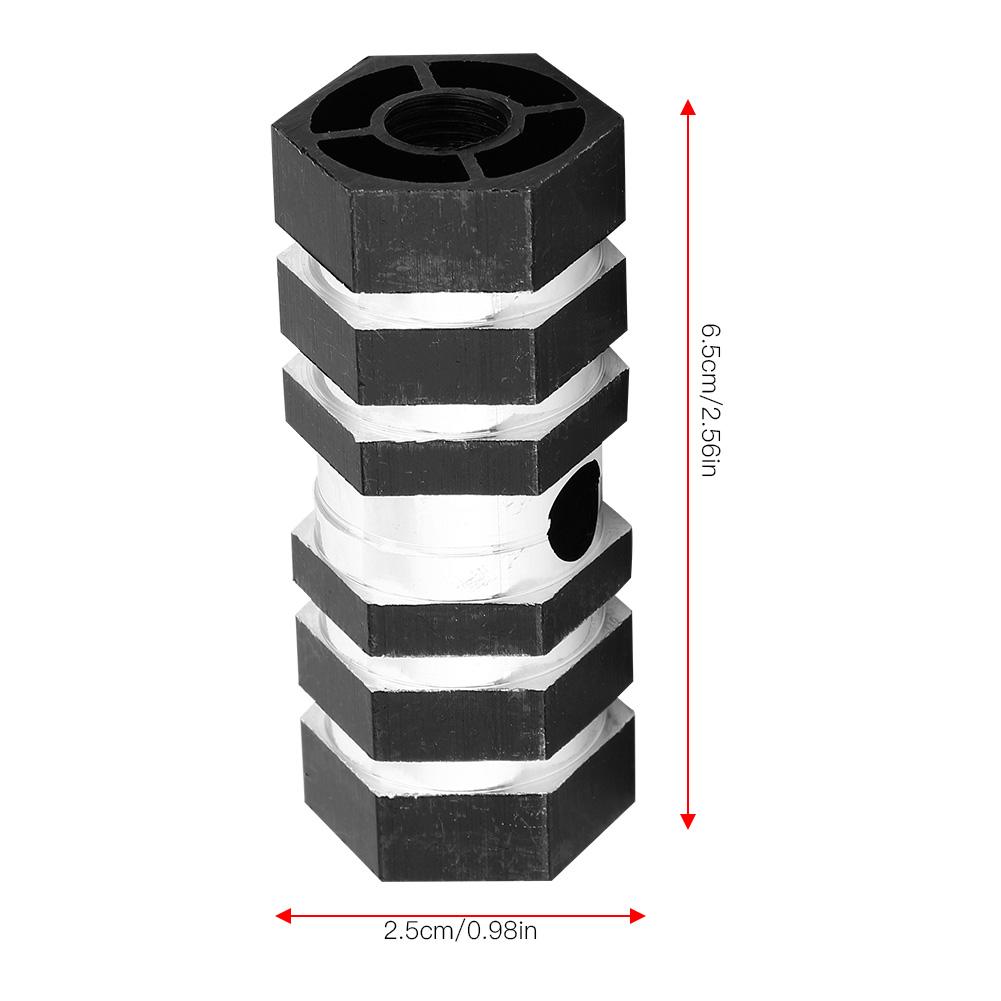 Rear Axle Peg Bike Bicycle Aluminum Alloy Pegs BMX Pegs (Black)