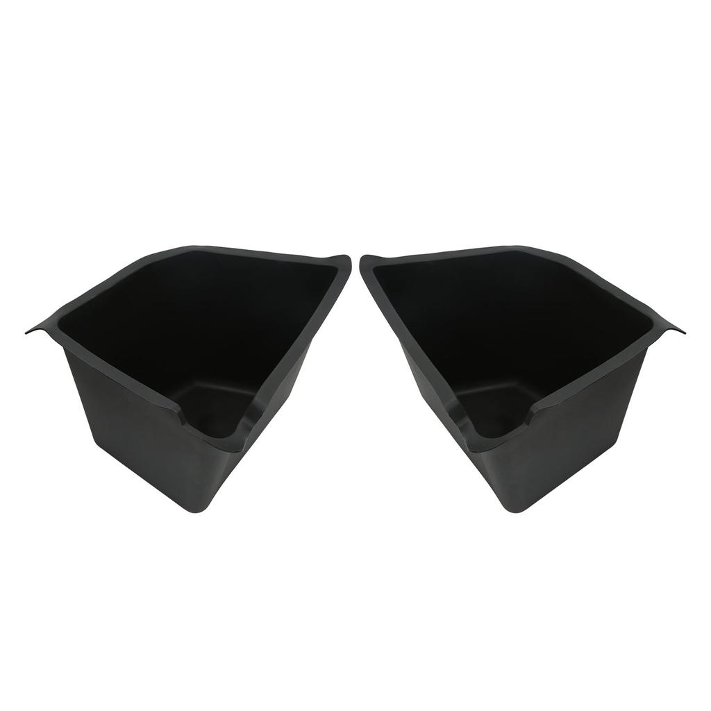 2 Pcs Rear Trunk Organizer Side Storage Packets Bins with Lid Additional Storage Box Tray Replacement for Tesla Model Y