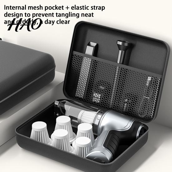 Storage Bag Vacuum Cleaner Large Capacity Waterproof Soft Lining Scratch Resistant Zipper Car Tool Closure Air Pump Case Supplies