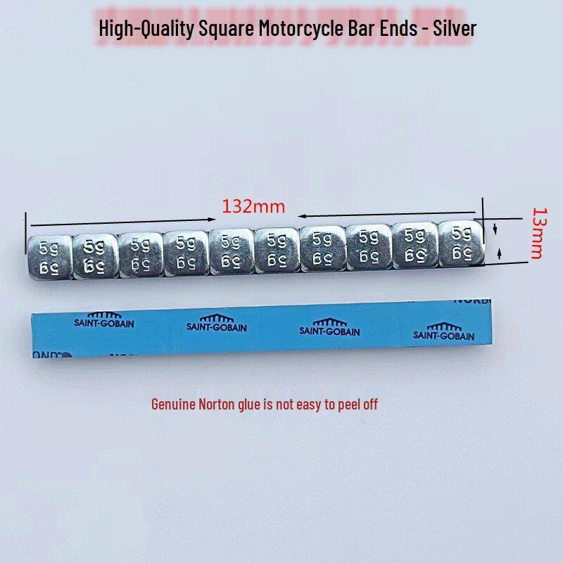 Motorcycle Wheel Hub Counterweight Adhesive Block - 5g Iron with Spray Coating