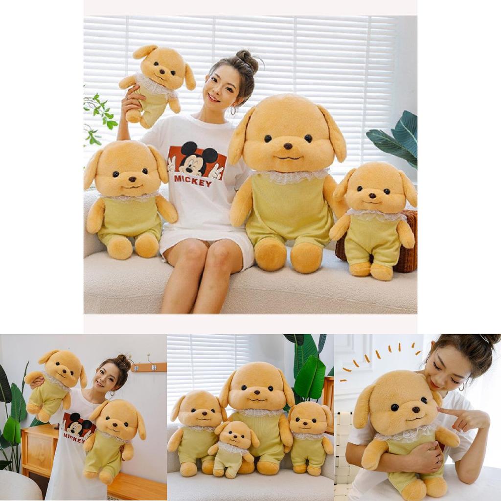 Adorable Senbei Dog Plush Toy Soft Cuddly Poodle Stuffed Animal Gift For Kids
