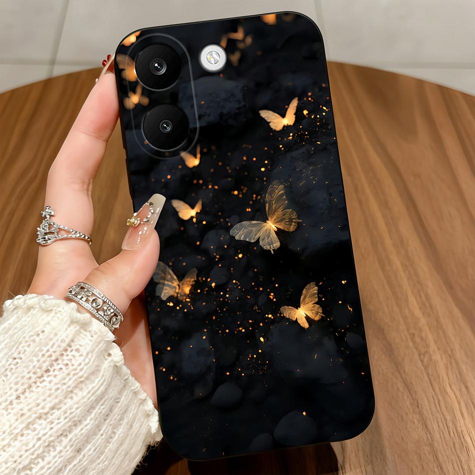 

For Xiaomi POCO X8 Pro Max 5G Cases Blue Love Bow Cover Soft Matte Silicone Protective Black For POCO X8Pro Max Funda POCO X8 Pro 5G&Matte Silicone