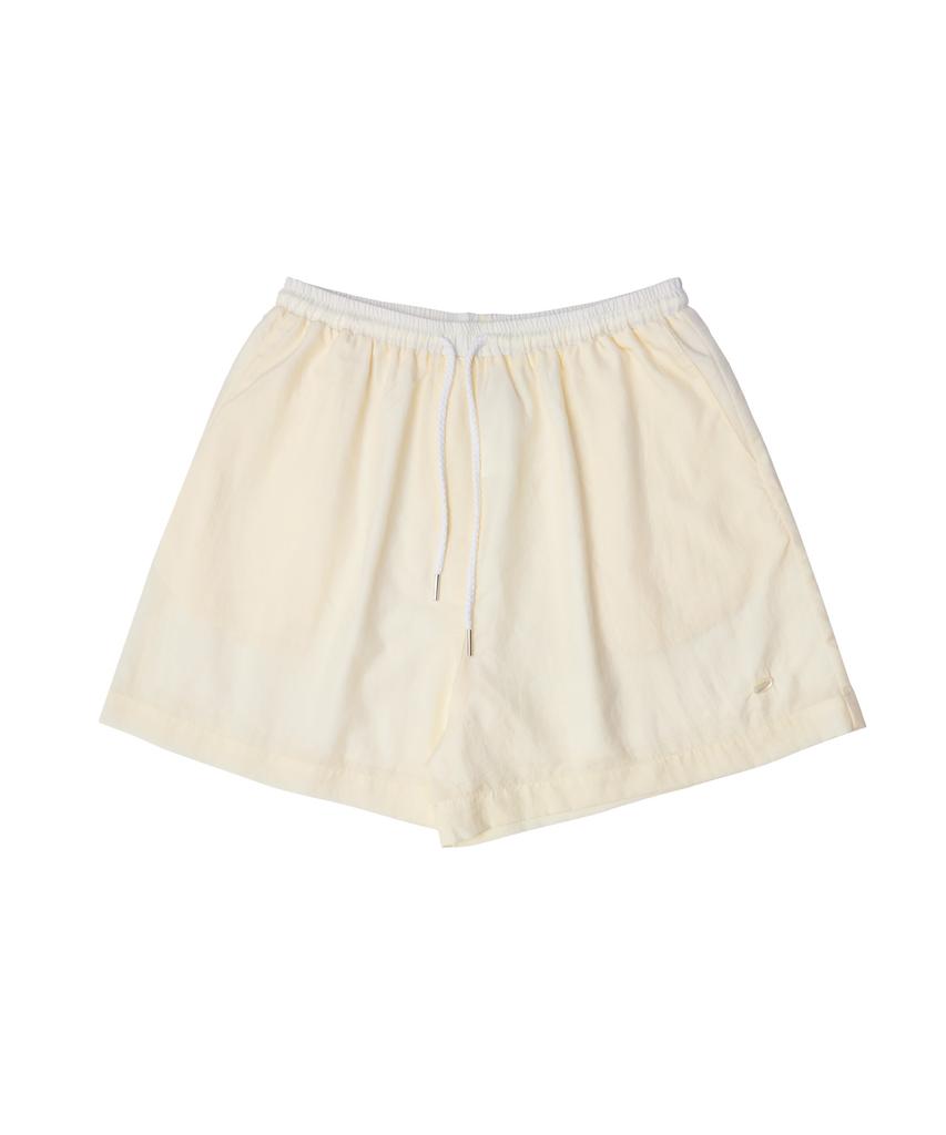 Banwonateullie P3192 Elastic Waist Nylon Shorts_Cream