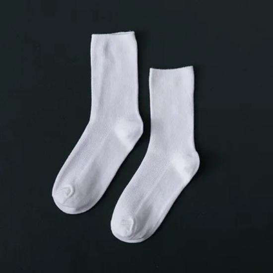 Harajuku Mode Damen Baumwollsocken Locker Gestapelt Leuchtend Neon Rosa Grün Bunt Lang Einfarbig Weich Fluoreszierend Socken