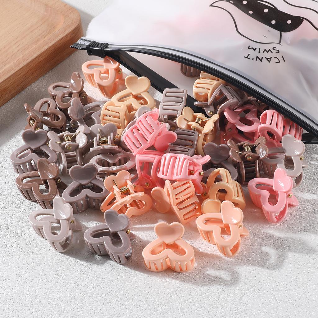 20Pcs Small Hollow Hair Claw Clip for Women Girls Mini Crab Clips 1 Inch Sweet Horsetail Hairpins Girs Hair Accessories