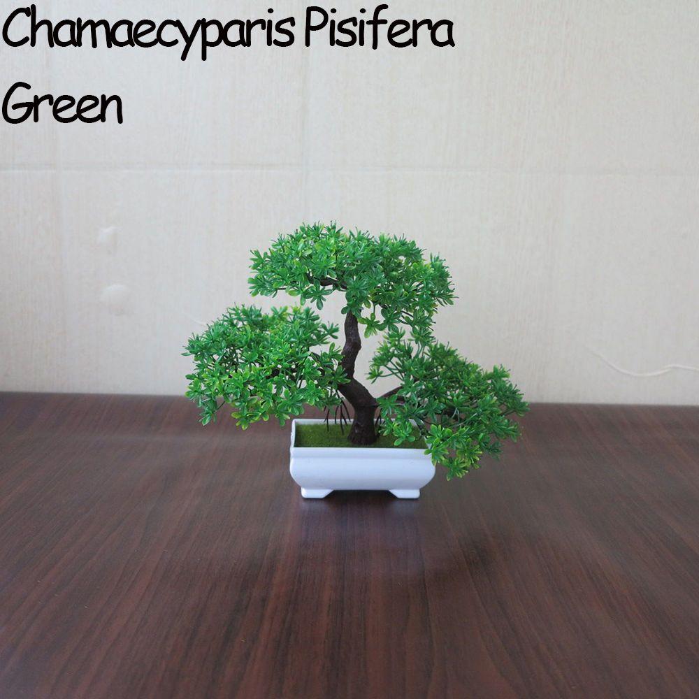 Colorful Welcoming Pine Home Decor Artificial Potted Simulation Bonsai Fake Plants Plastic Flowers