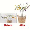 5-Pack Flexi Plant Adjustable Plastic Plant Support Stakes with Secure Support Ring Versatile Garden Stakes for Indoor Plants