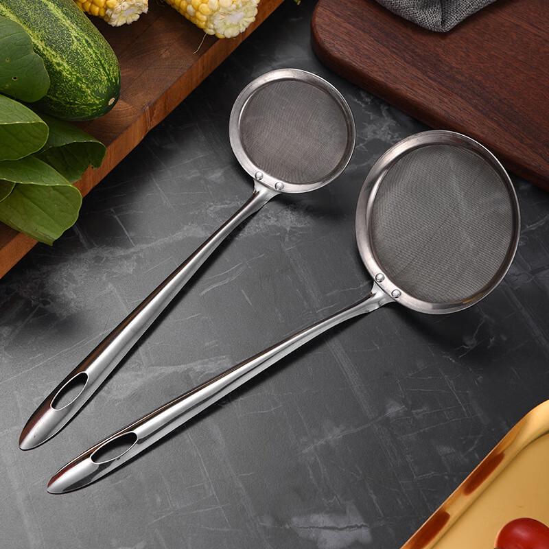 Stainless Steel Fine Mesh Skimmer Spoon