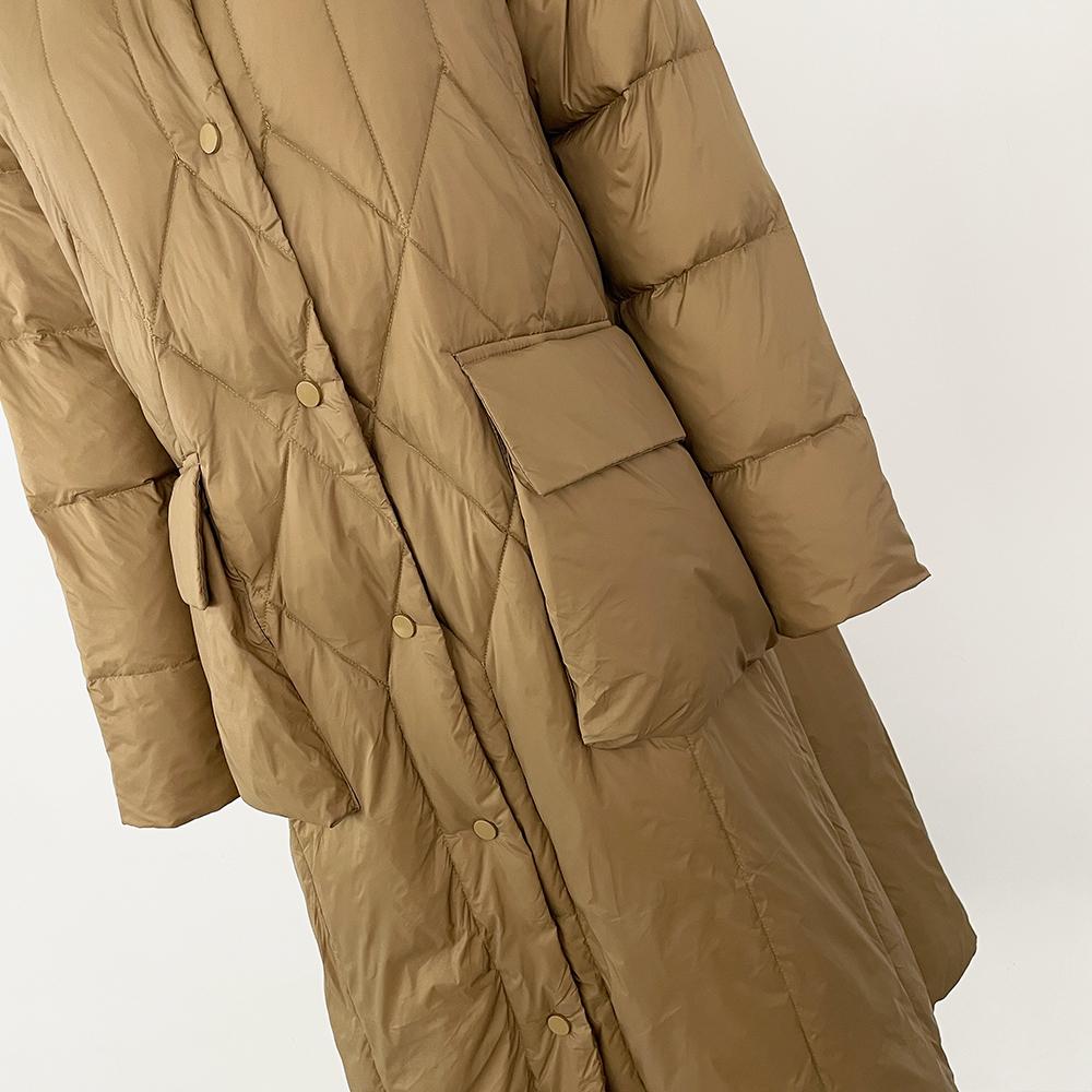 OFTBUY Зимняя повседневная утепленная куртка-пуховик в корейском стиле с капюшоном — фото 7