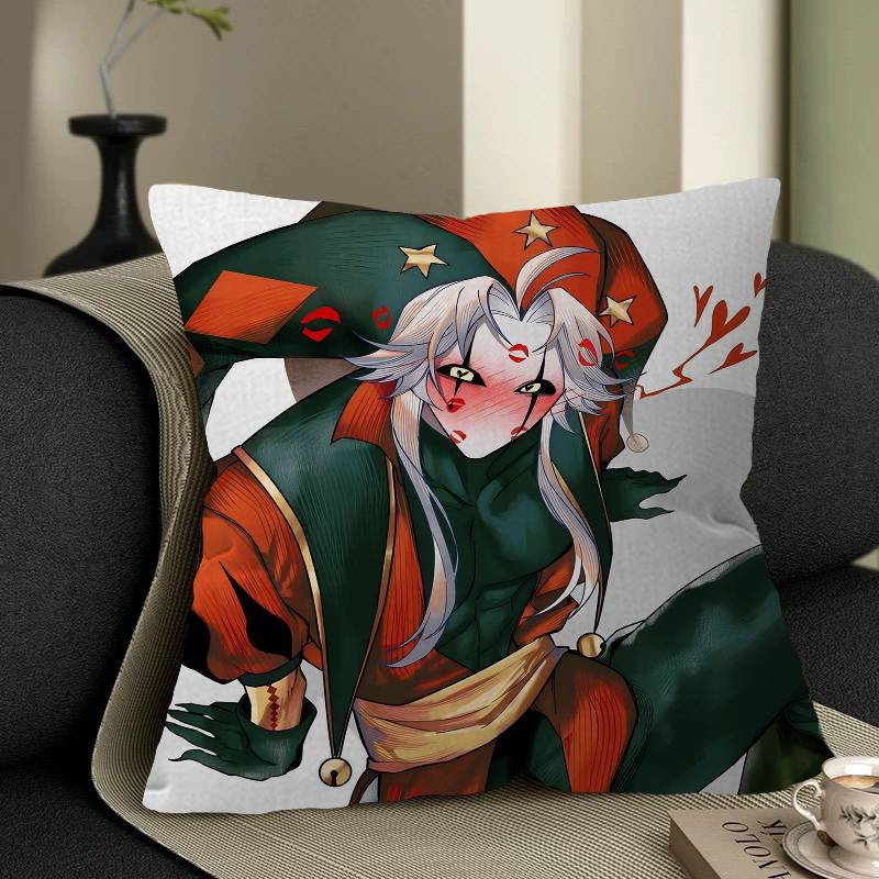 FFreak PPierrots Circus Cushion Cover Pillow Cover Decor Pillowcase Printed Cushion Case For Couch