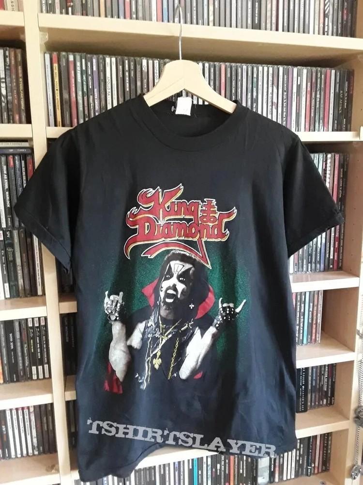 Футболка King Diamond тур 87 черная Короткий рукав Ремейк футболки vtg S-5XL Унисекс Футболка S