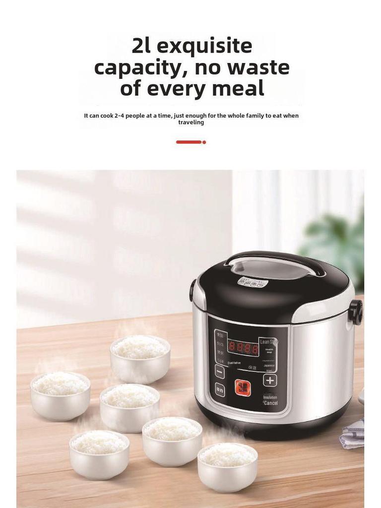 Self-Driving Tour Car Rice Cooker - 12V/24V for Trucks and Cars