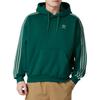 adidas Originals Listrado Design Quente Com Capuz Casual Pulôver Moletom Masculino Moletom Verde JP1070