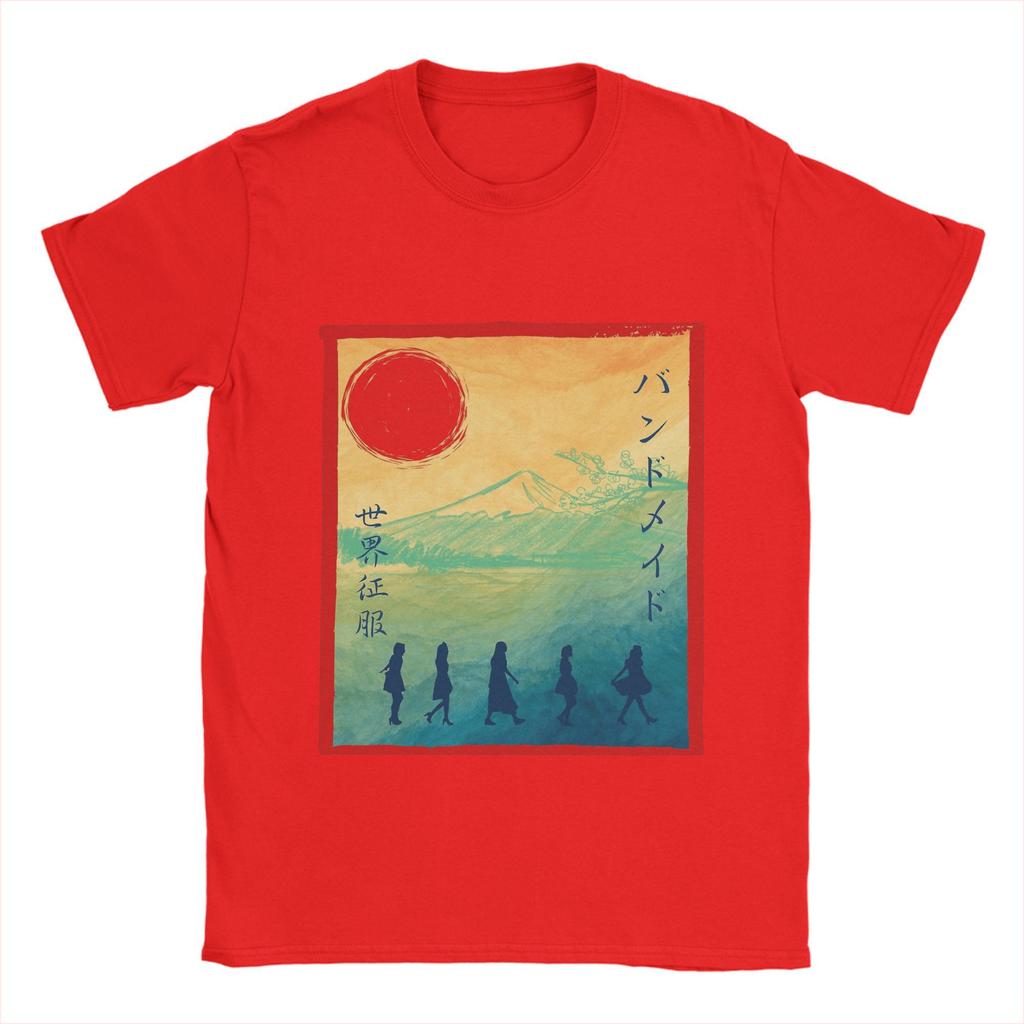 Band Maid Band T-Shirts Herren Reine Baumwolle Freizeit T-Shirt Rundhals T-Shirt Kurzarm Kleidung Übergröße