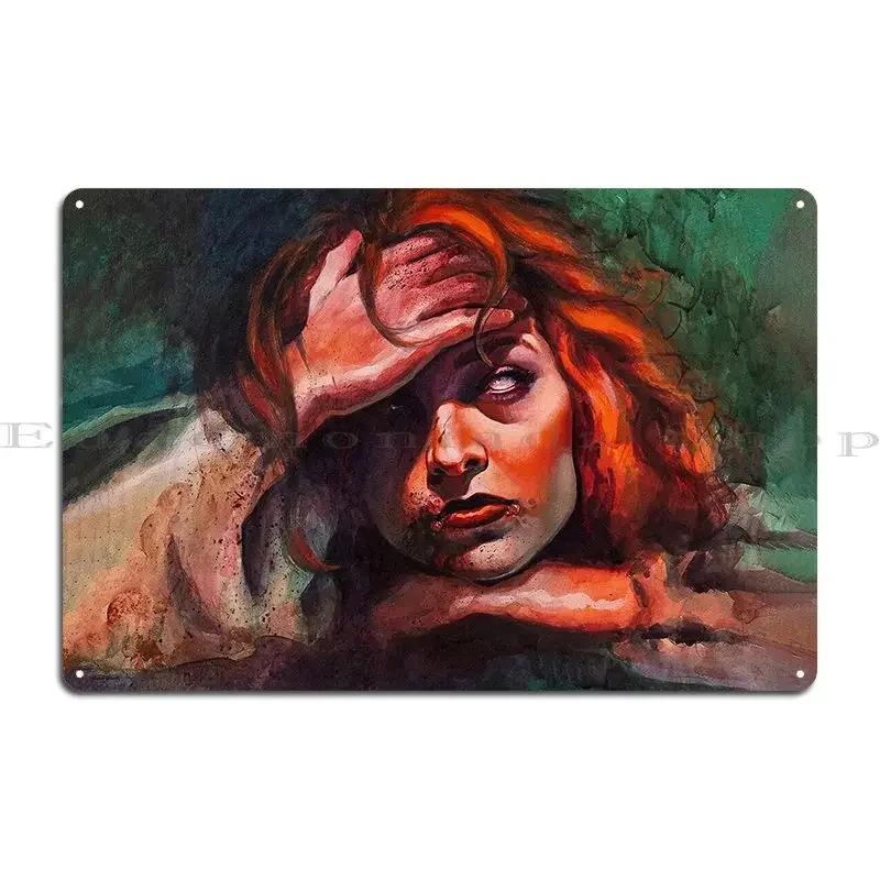 Vampire Fed Metal Plaque Mural Design Pub Cave Club Designer Tin Sign Poster
