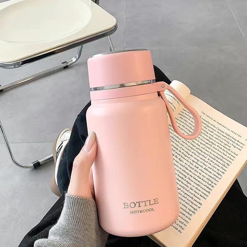 New 2025 Cute 316 Stainless Steel Insulated Tea Cup with Lid for Women & Students