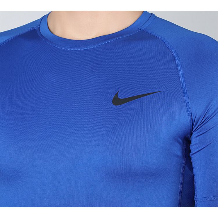 Nike Pro Heren Dri-Fit Strakke Trainings Top met Korte Mouwen BV5632-480