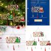 Stunning Wood Christmas Tree Hanging Ornament Merry Christmas With Elegant Design