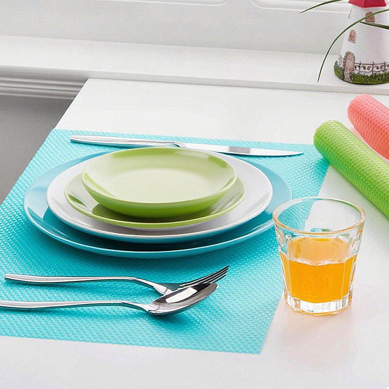 4Pcs Cuttable Drawer Shelf Liner Mat Waterproof Anti Slip Dustproof Cabinet Refrigerator Pad Table Mat For Kitchen Home Storage