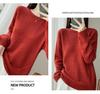 Korean Tencel Wool Knit Women's Round Neck Sweater - Autumn/Winter Fashion