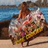 Anime Cookie Run K-Kingdom Microfiber Blanket Quick Drying Beach Towels Oversized Printing Super Absorbent Pool Towel Blanket