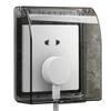 86 Type Waterproof Adhesive Socket Box: Bathroom Switch Cover & Plug Protector
