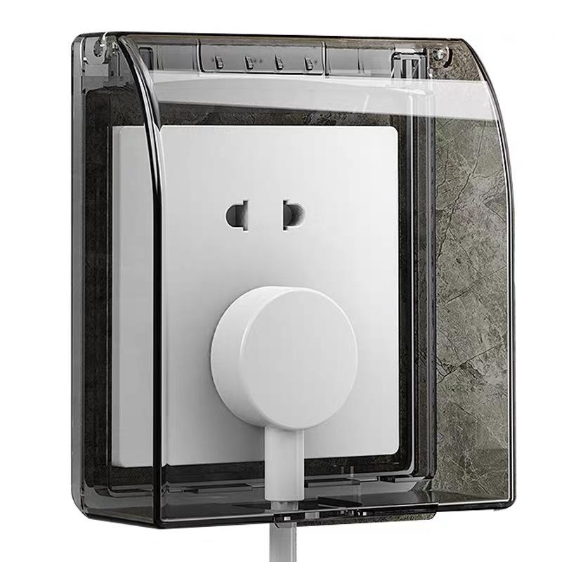 86 Type Waterproof Adhesive Socket Box: Bathroom Switch Cover & Plug Protector