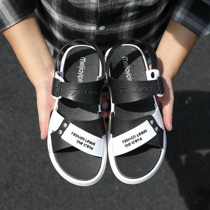 

Сандалии мужские новые нескользящие для улицы на платформе повседневные подростковые для вождения спортивные пляжные модные туфли 40