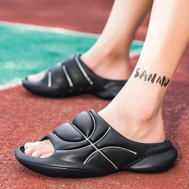Neue Herren Hausschuhe EVA Plattform Massage Slipper Mode Design Sommer Stadtspaziergang Strand Freizeit Sandalen für Damen Heim Pantoletten